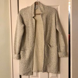 Cream sweater blazer